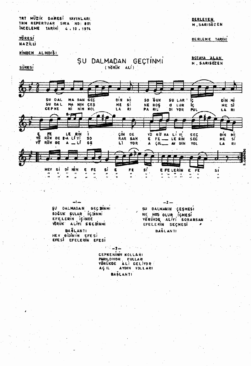 ŞU DALMA'DAN GEÇTİN Mİ