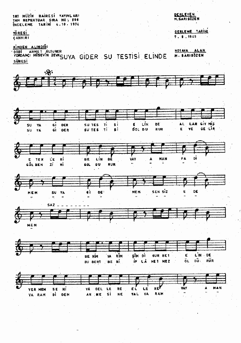 SUYA GİDER SU TESTİSİ ELİNDE