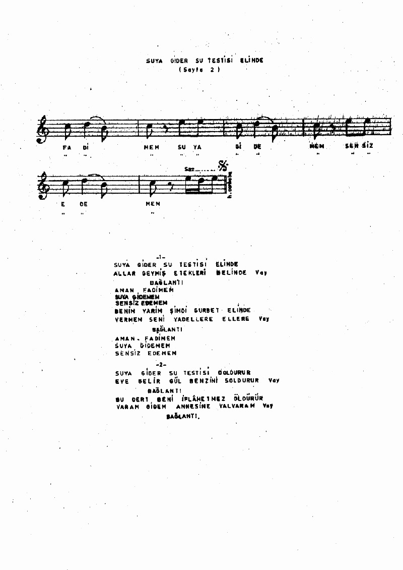 SUYA GİDER SU TESTİSİ ELİNDE