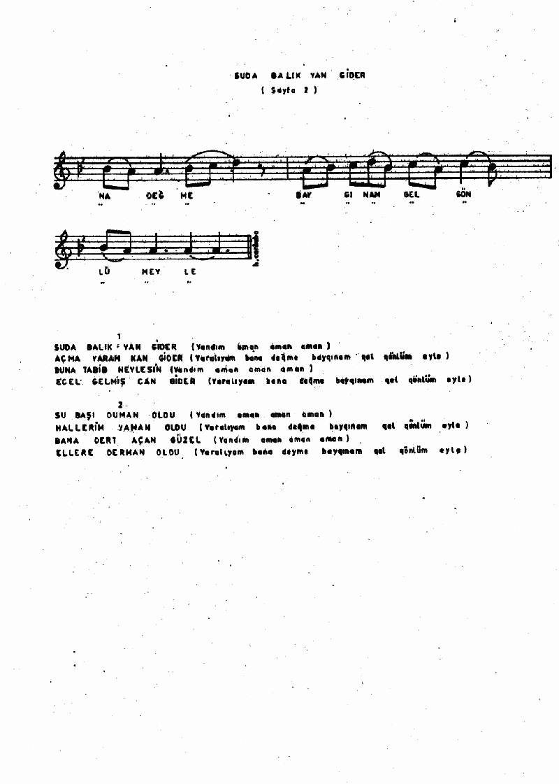 SUDA BALIK YAN GİDER