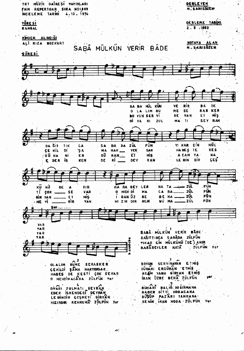 SABA MÜLKÜN VERİR BADE