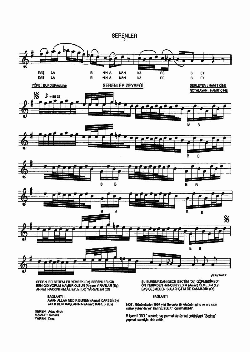 SERENLER SERENLER YÜKSEK DE SERENLER