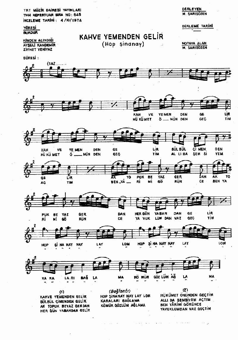 KAHVE YEMEN'DEN GELİR - II