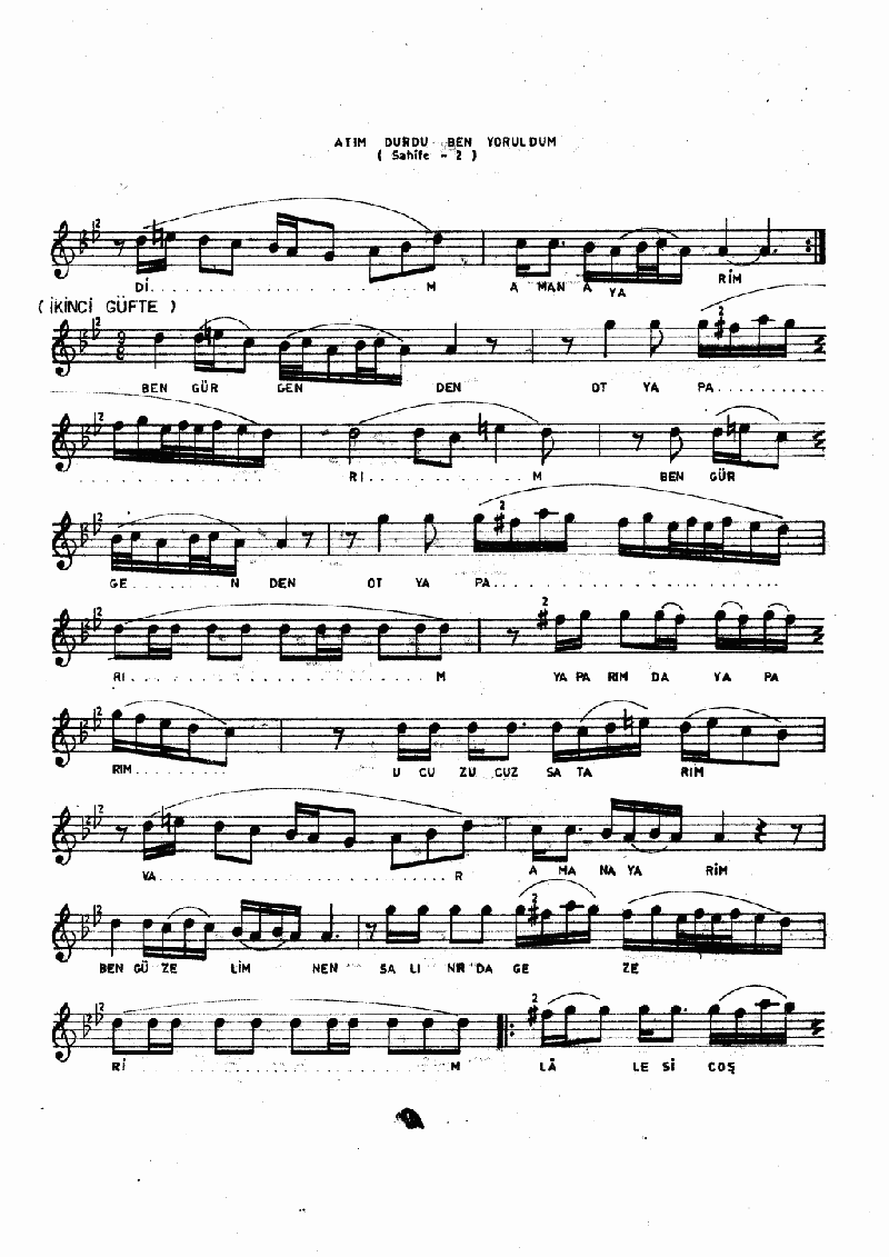 ATIM DURDU BEN YORULDUM