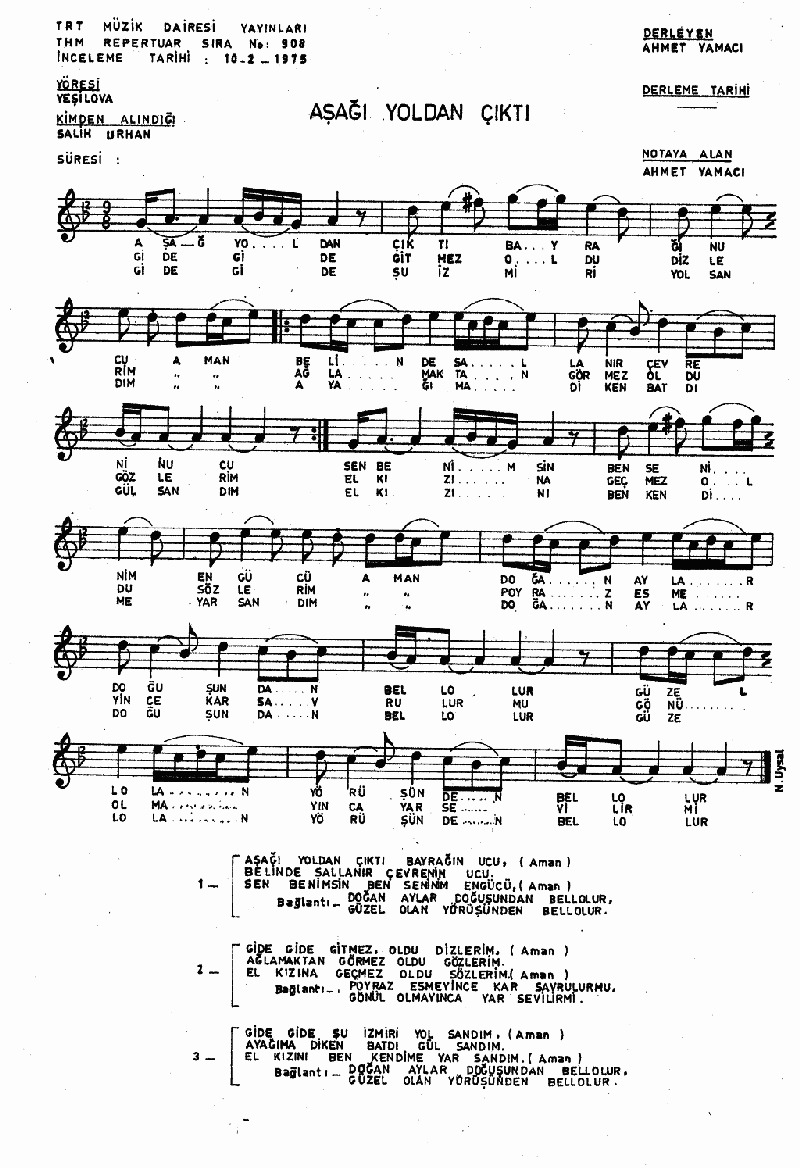 AŞAĞI YOLDAN ÇIKTI BAYRAĞIN UCU