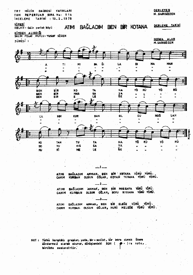 ATIMI BAĞLADIM BEN BİR KOTANA