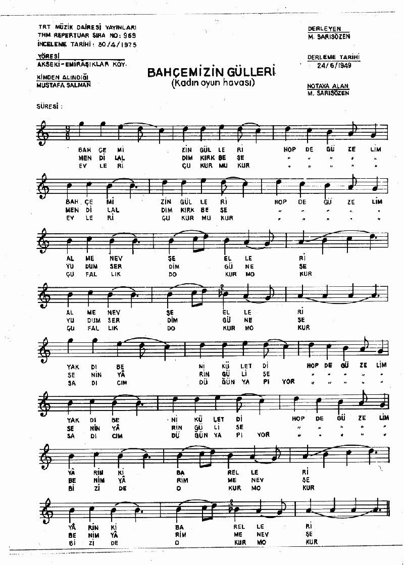 BAHÇEMİZİN GÜLLERİ