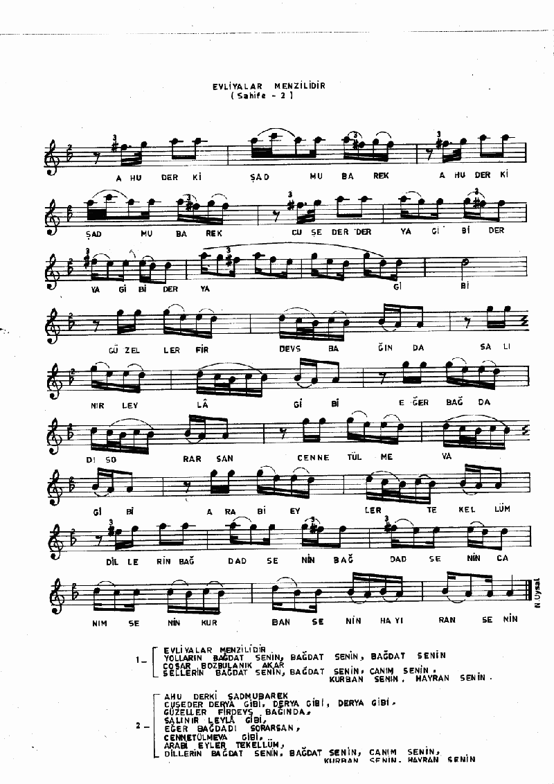 EVLİYALAR MENZİLİDİR