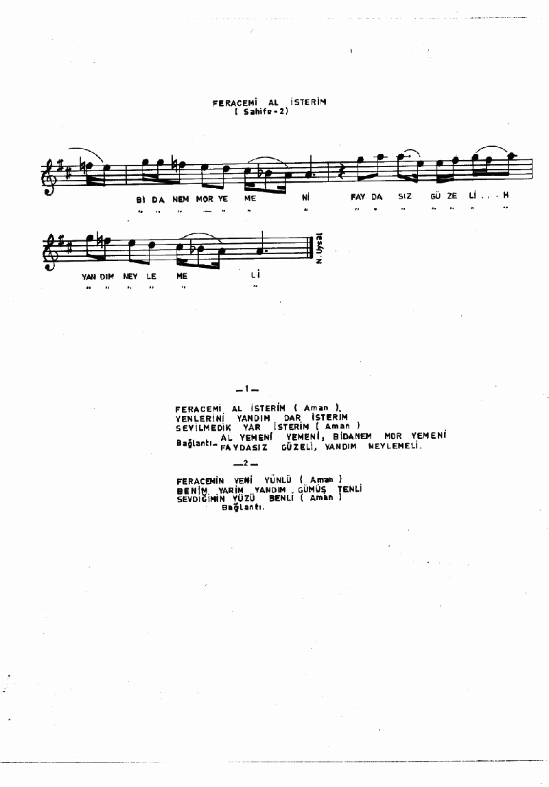 FERACEMİ AL İSTERİM