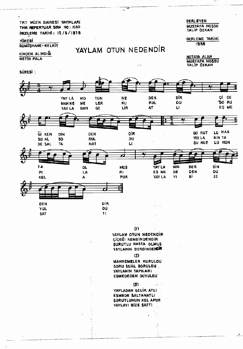 YAYLAM OTUN NEDENDİR