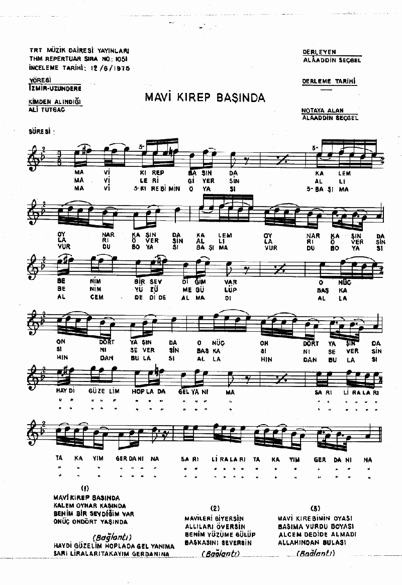 MAVİ KIREP BAŞINDA