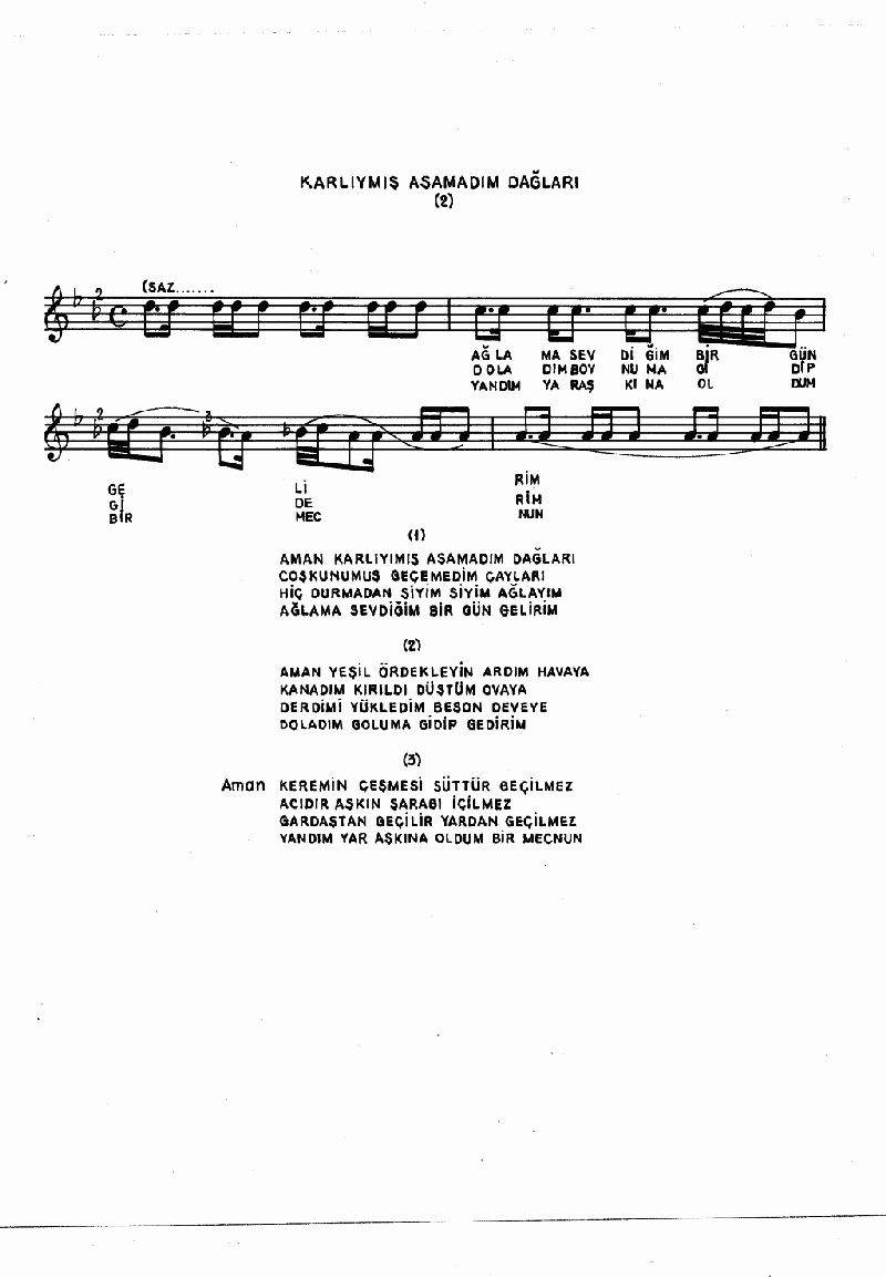 KARLIYMIŞ AŞAMADIM DAĞLARI