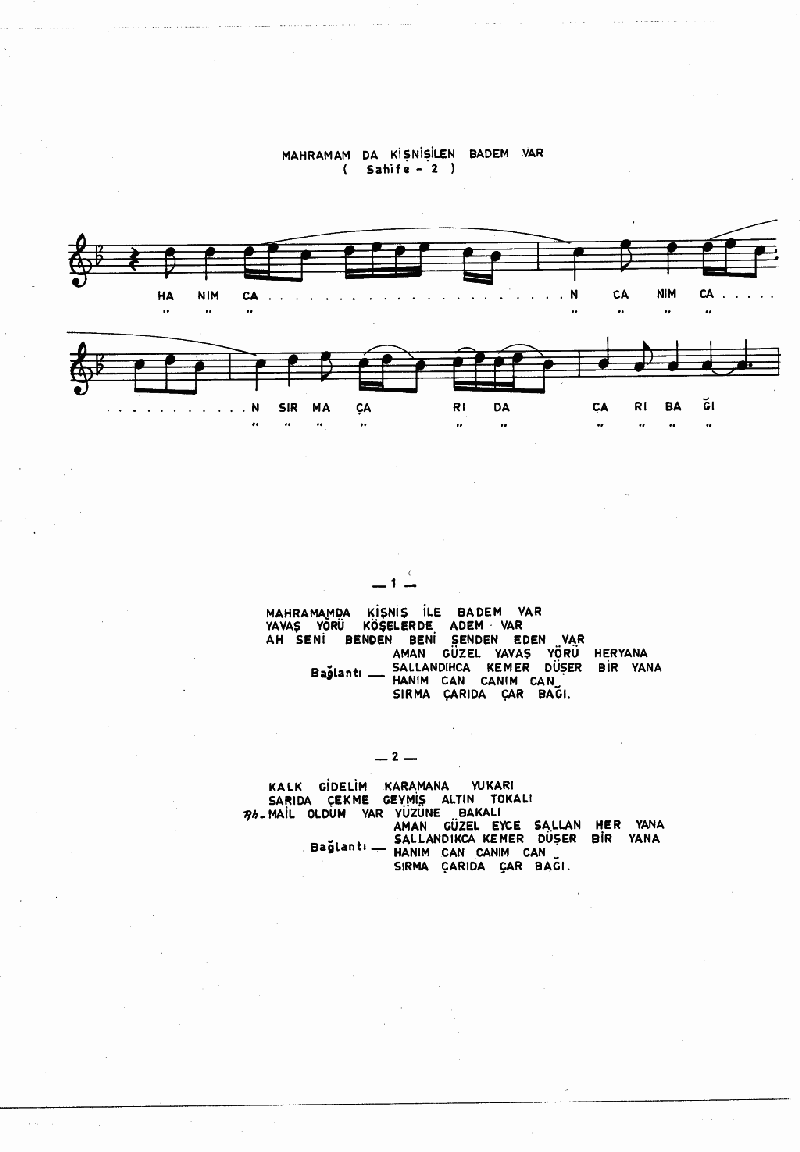 MAHRAMAMDA KİŞNİŞ İLE BADEM VAR