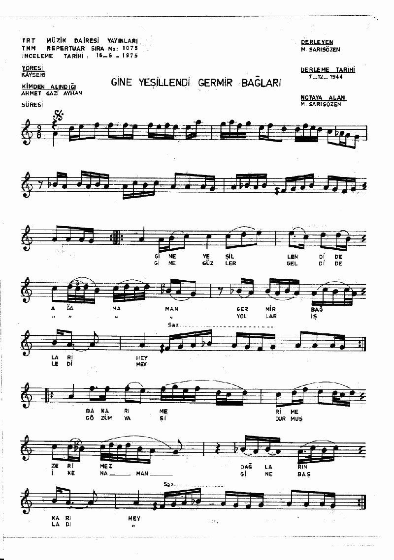 GİNE YEŞİLLENDİ GERMİR BAĞLARI