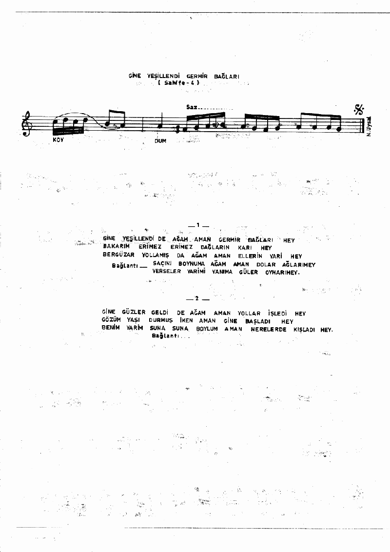 GİNE YEŞİLLENDİ GERMİR BAĞLARI