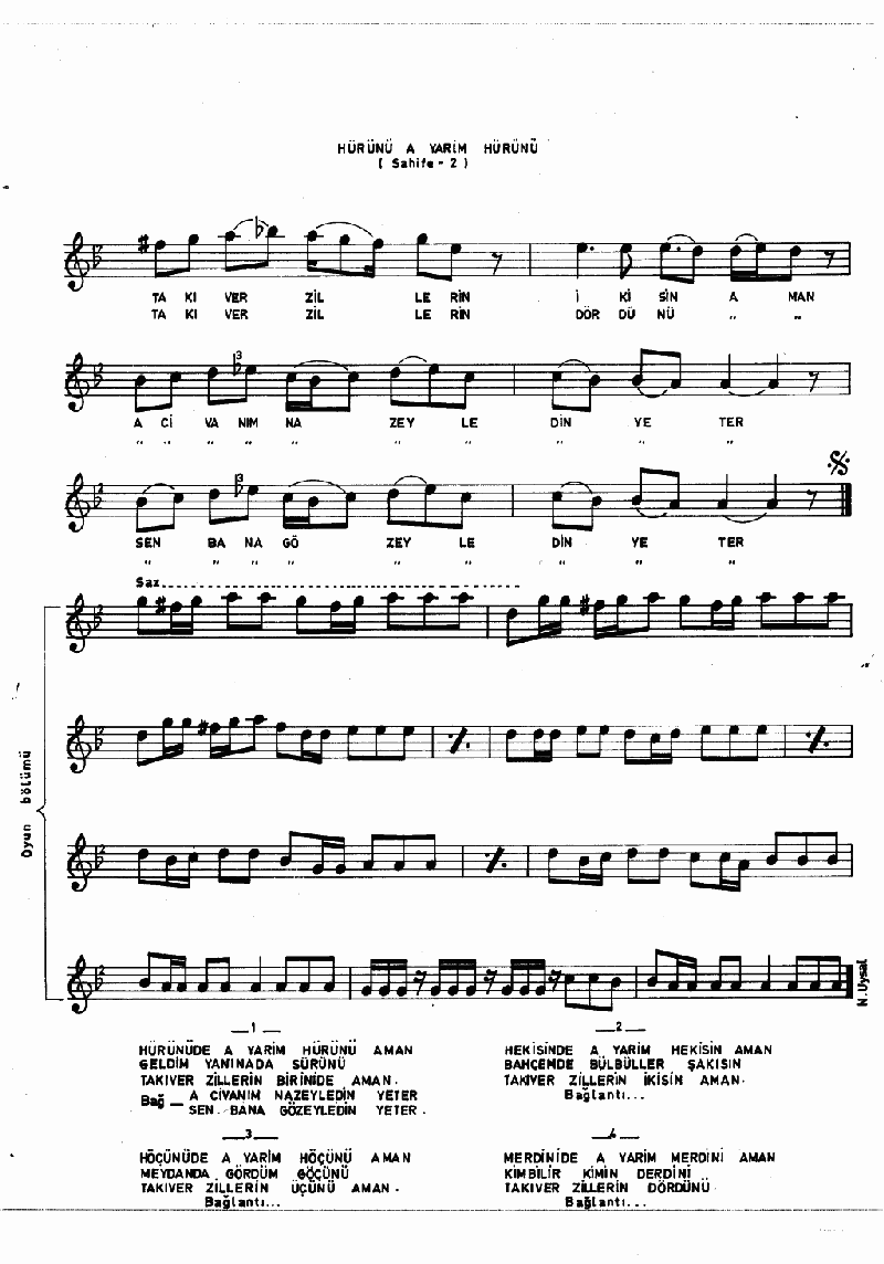 HÜRÜNÜ A YARİM HÜRÜNÜ