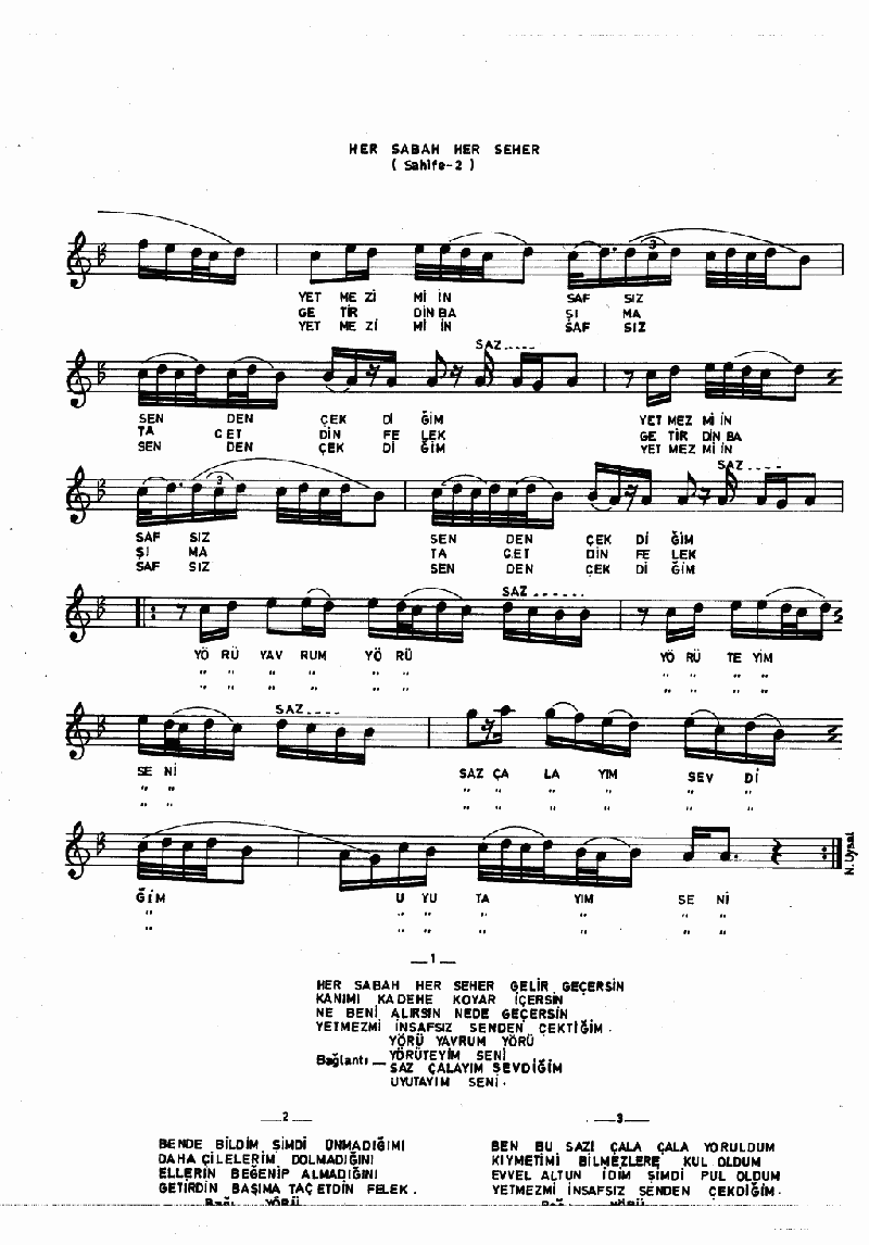 HER SABAH HER SEHER GELİR GEÇERSİN