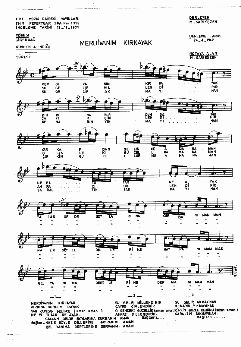 MERDİVANIM KIRK AYAK