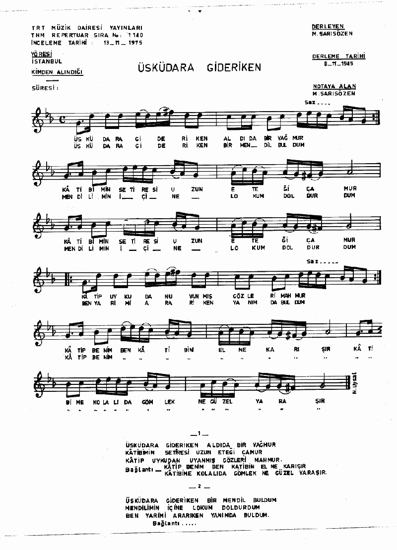 ÜSKÜDAR'A GİDER İKEN ALDI DA BİR YAĞMUR