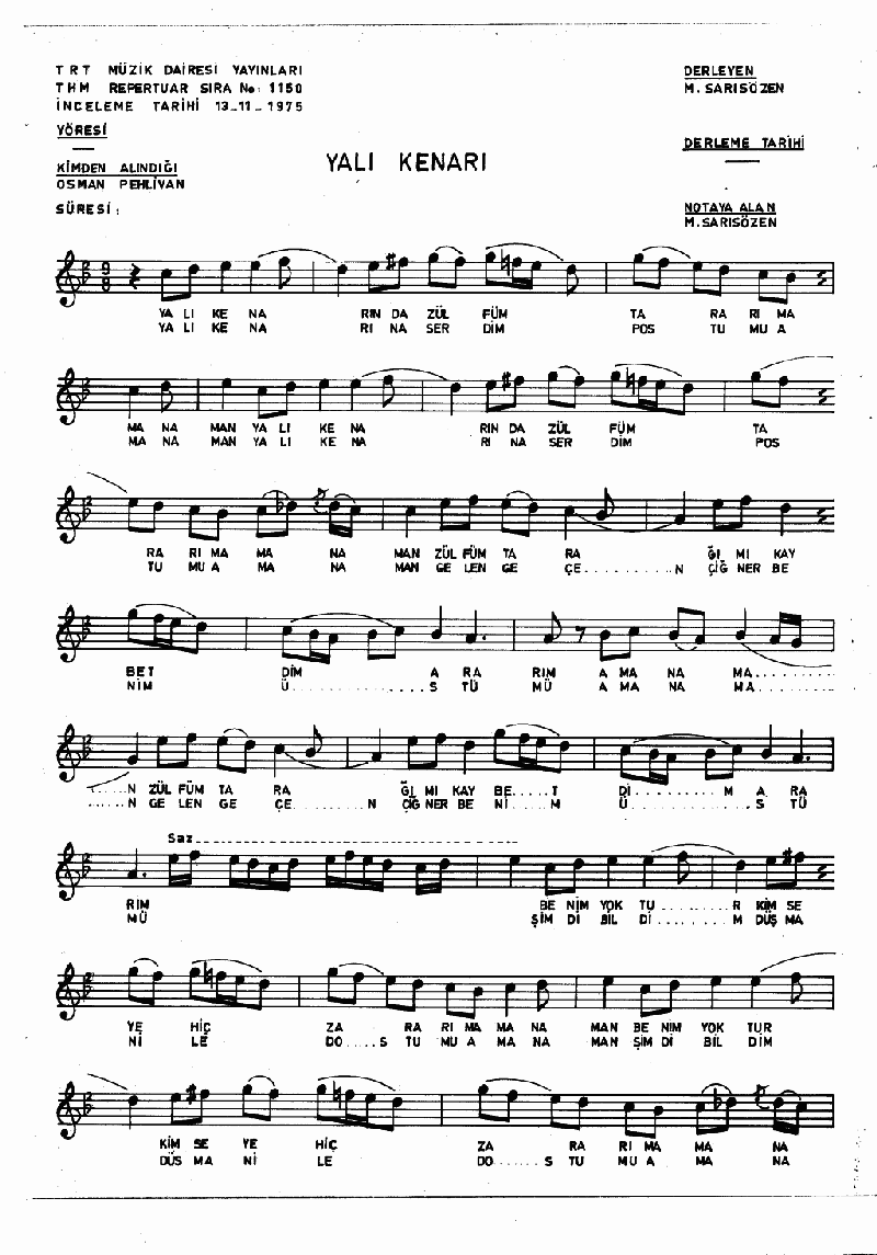 YALI KENARINDA ZÜLFÜM TARARIM