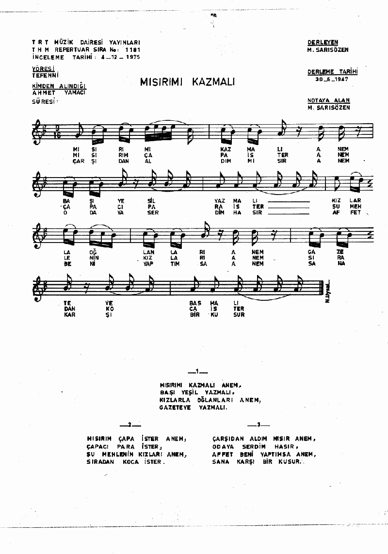 MISIRIMI KAZMALI