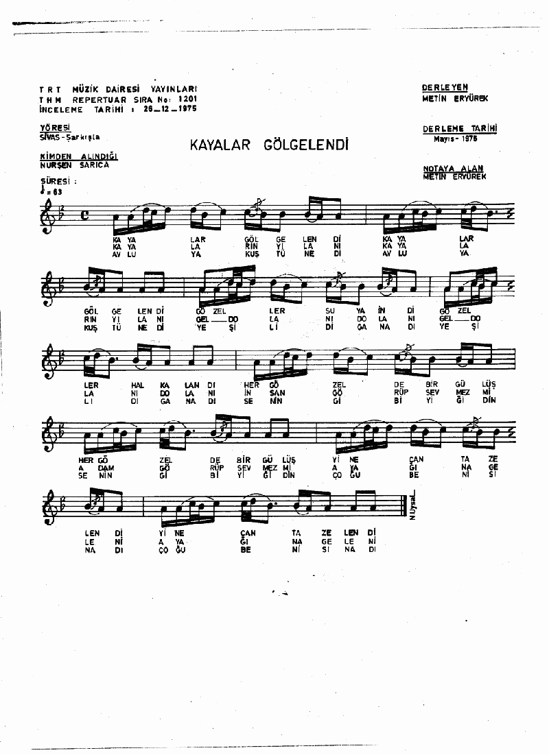 KAYALAR KÖLGELENDİ - II