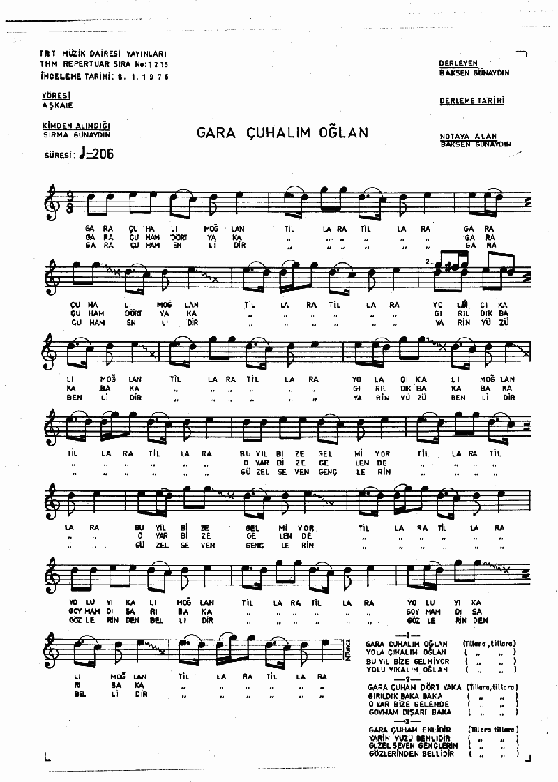 GARA ÇUHALIM OĞLAN