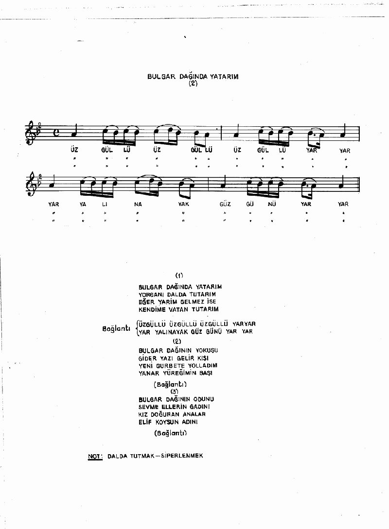 BULGAR DAĞINDA YATARIM