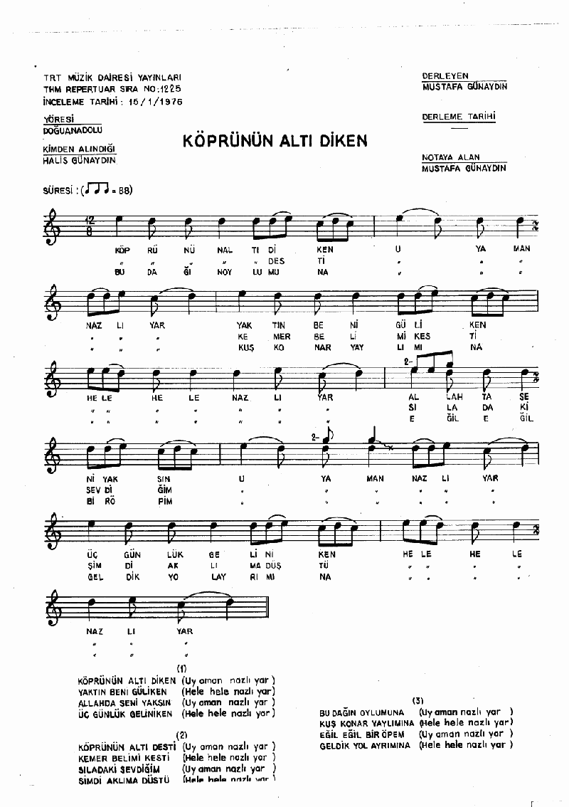 KÖPRÜNÜN ALTI DİKEN V