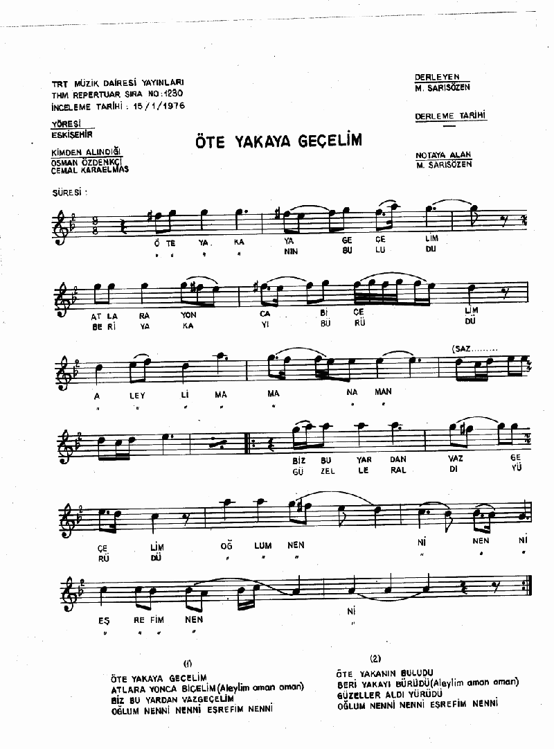 ÖTE YAKAYA GEÇELİM