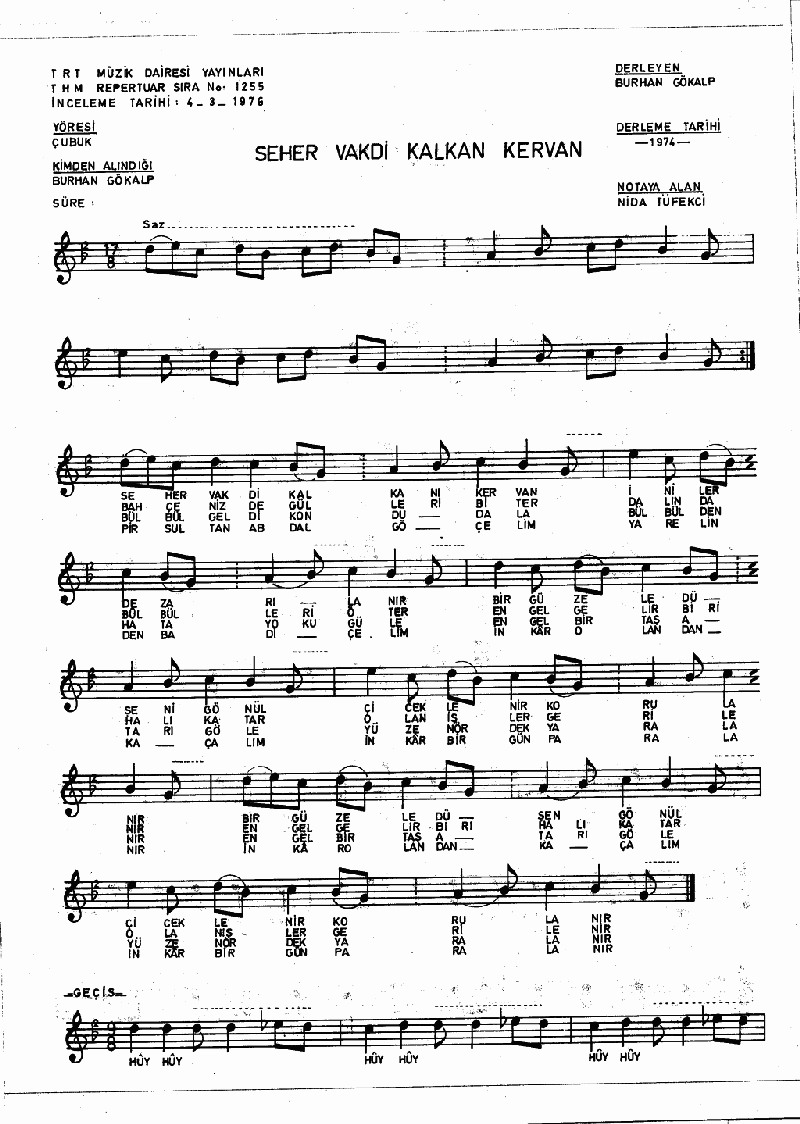 SEHER VAKDİ KALKAN KERVAN