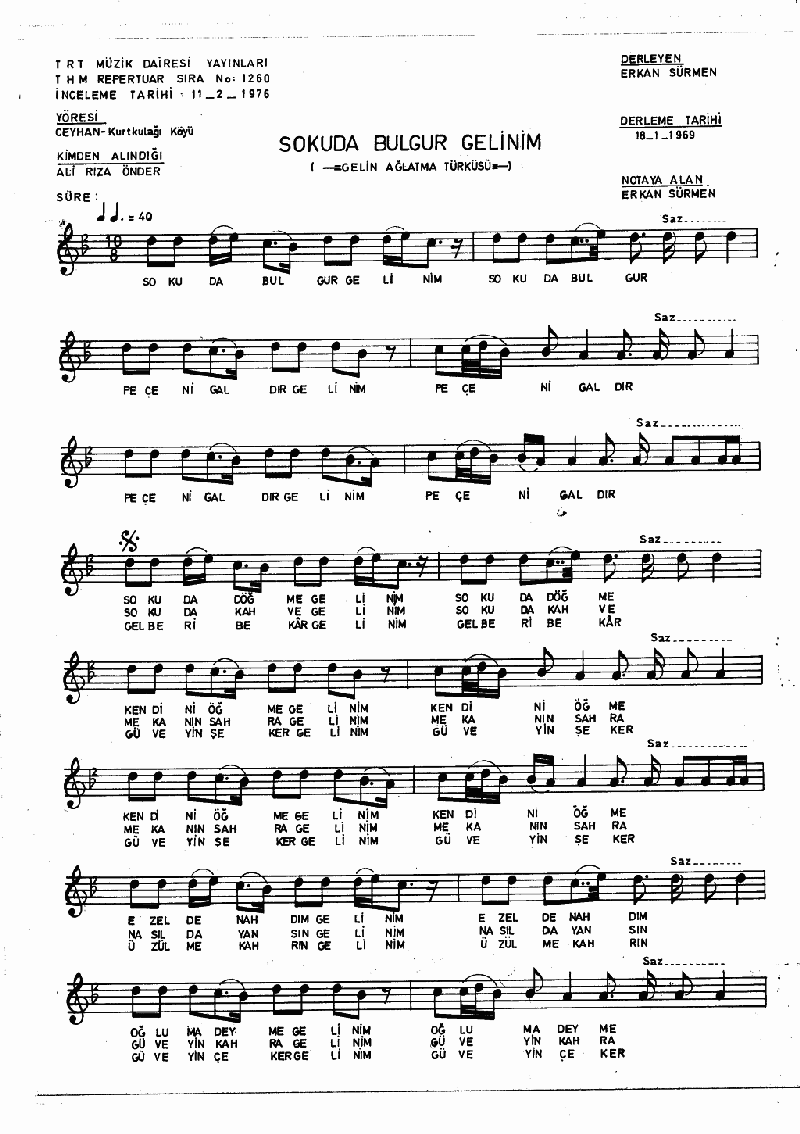 SOKUDA BULGUR GELİNİM