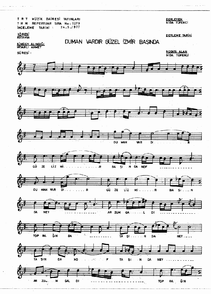 DUMAN VARDIR GÜZEL İZMİR BAŞINDA