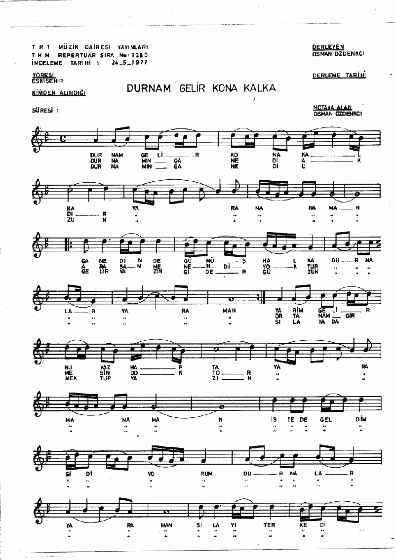 DURNAM GELİR KONA KALKA