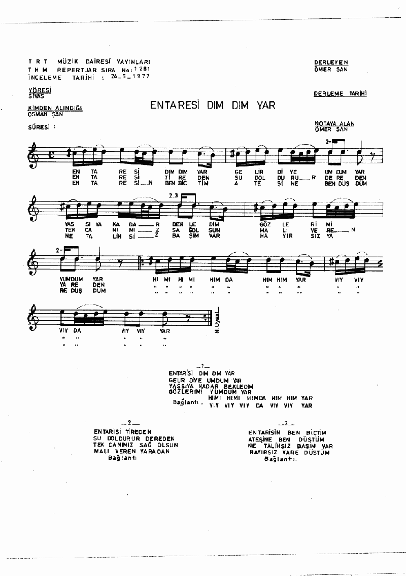 ENTARİSİ DIM DIM YAR
