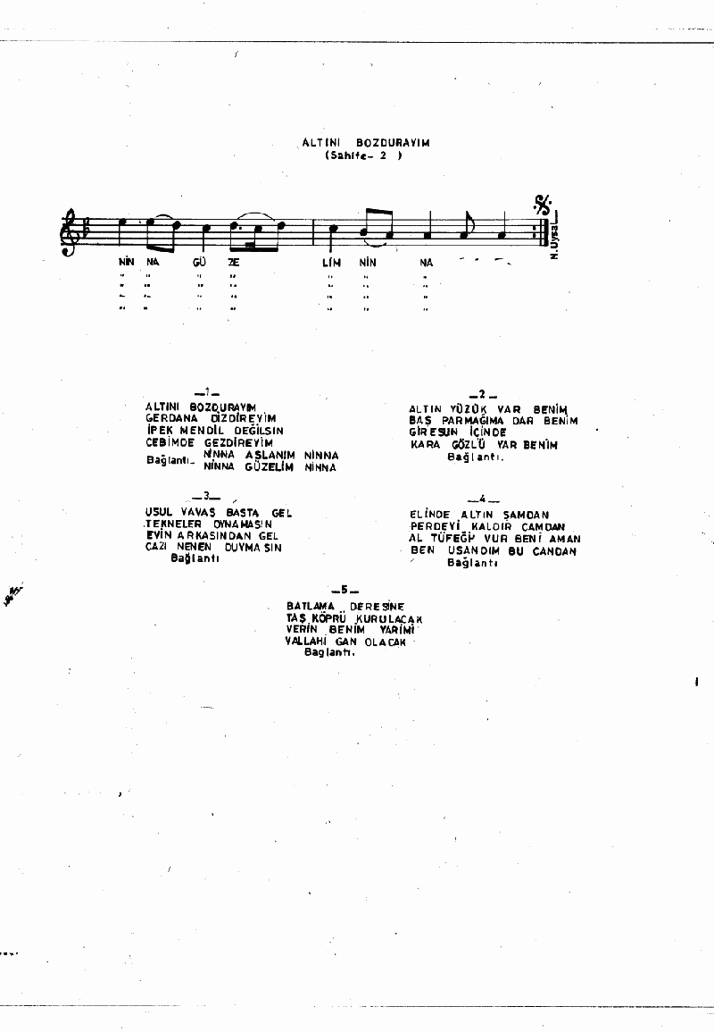 ALTINI BOZDURAYIM - II