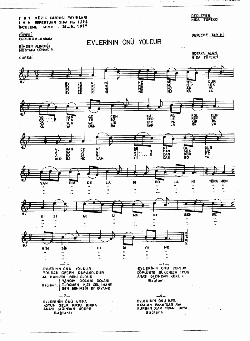 EVLERİNİN ÖNÜ YOLDUR