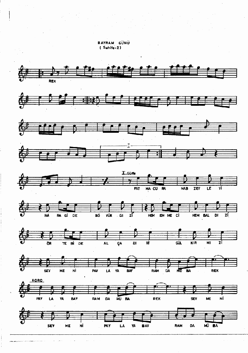 BAYRAM GÜNÜ SAAT TEZDE