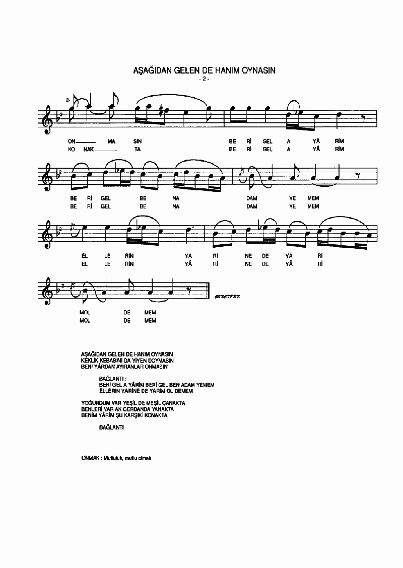 AŞAĞIDAN GELEN DE HANIM OYNASIN