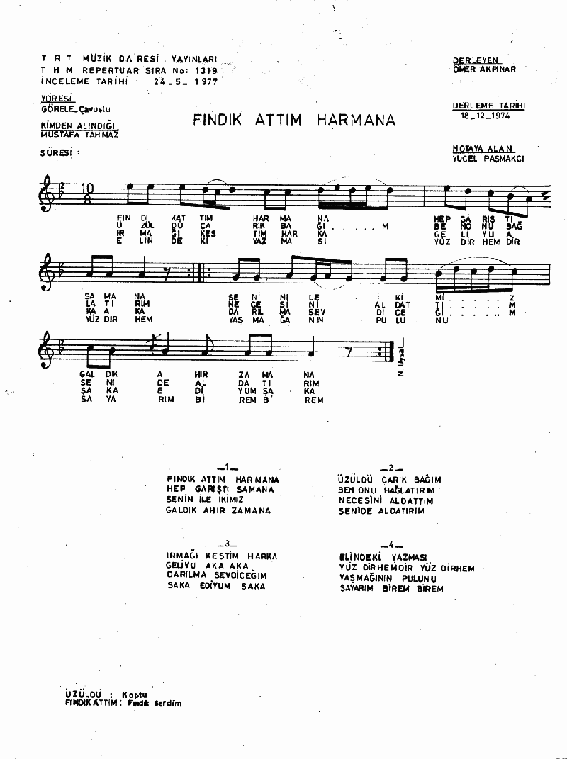 FINDIK ATTIM HARMANA