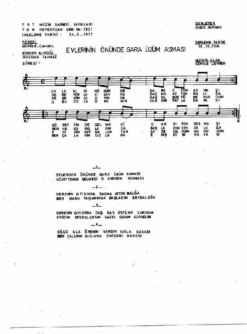 EVLERİNİN ÖNÜNDE GARA ÜZÜM ASMASI