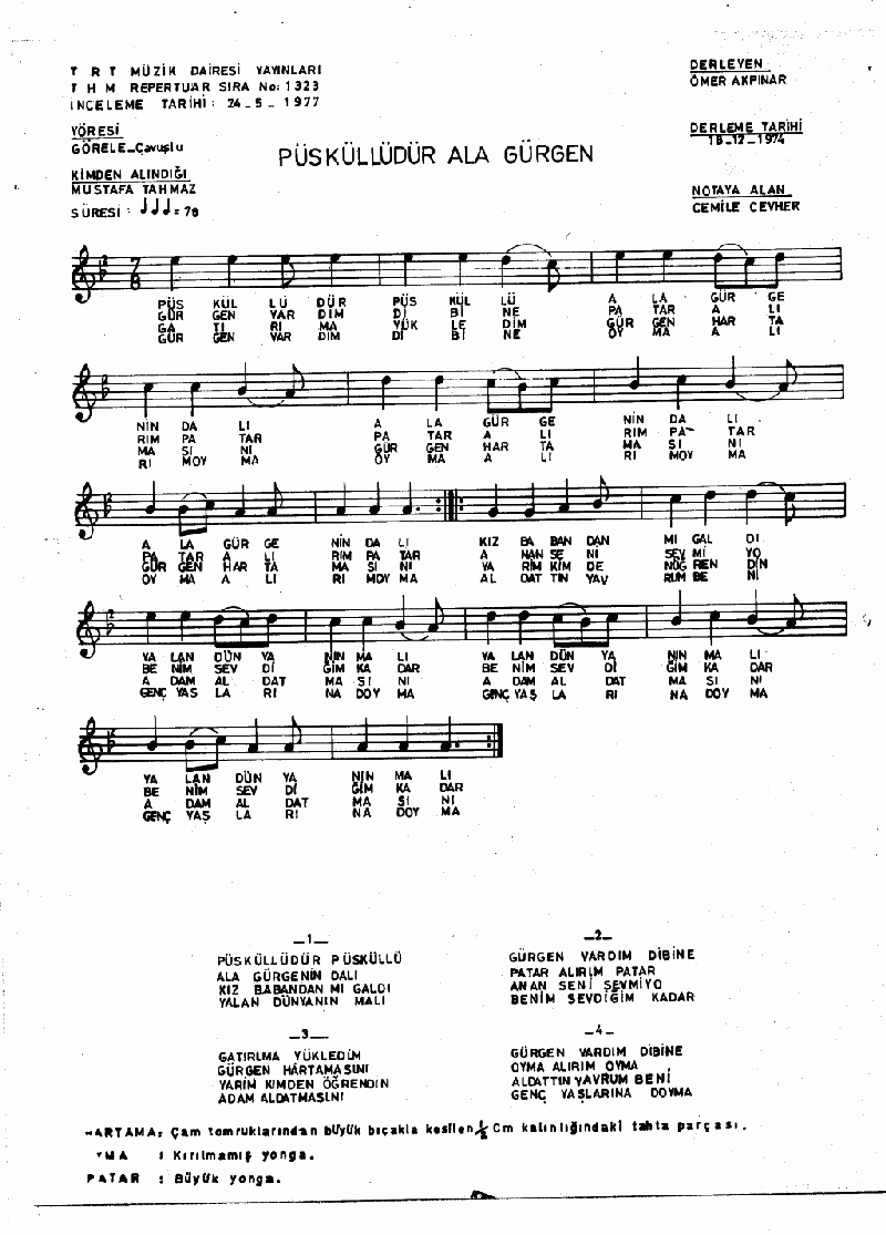 PÜSKÜLLÜDÜR PÜSKÜLLÜ