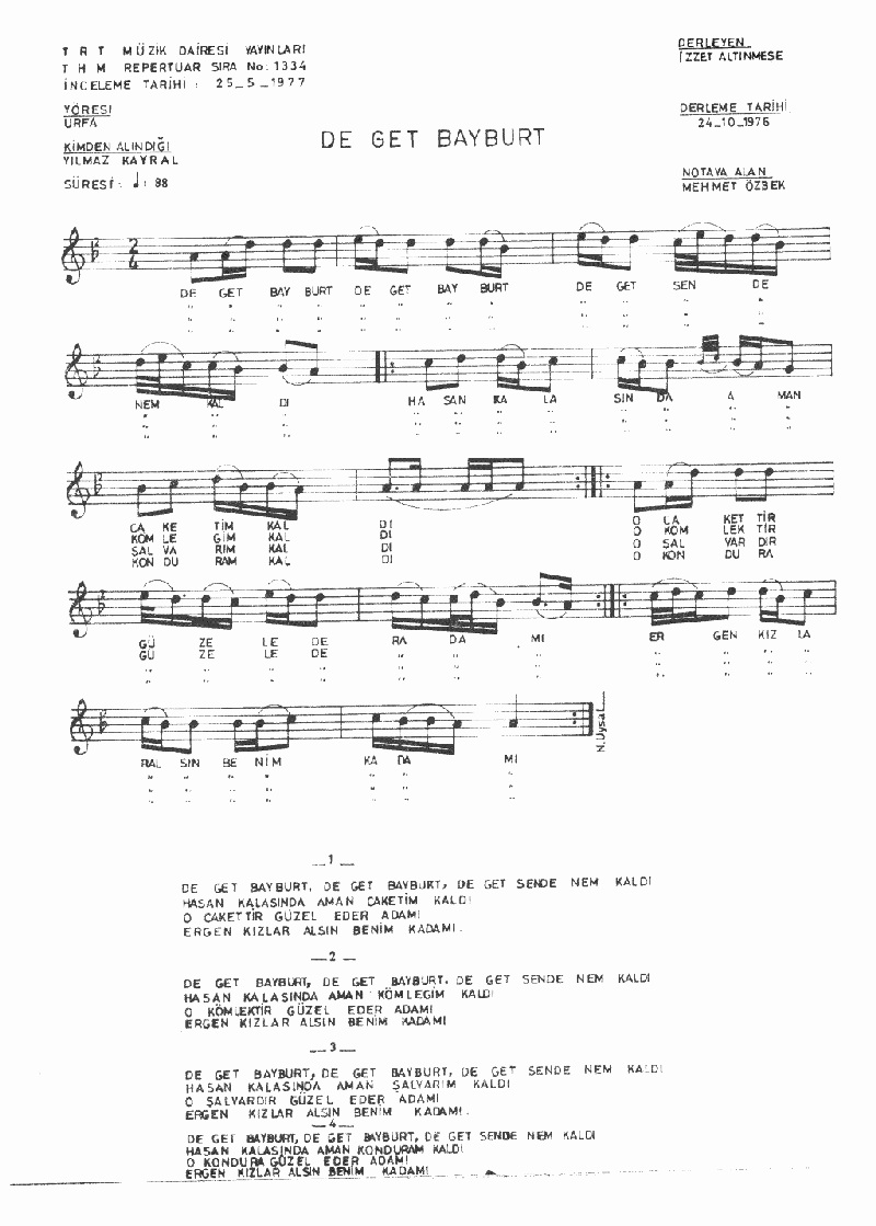 DE GET BAYBURT DE GET SENDE NEM KALDI