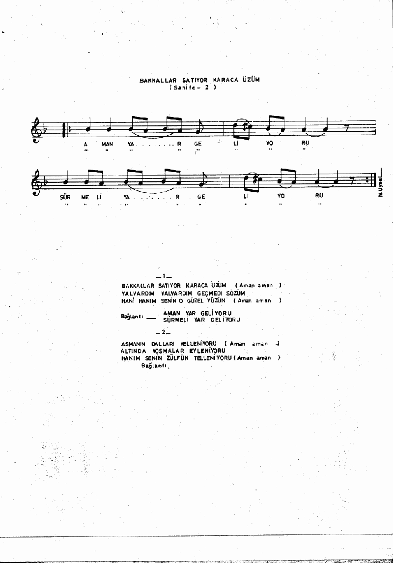 BAKKALLAR SATIYOR KARACA ÜZÜM - I