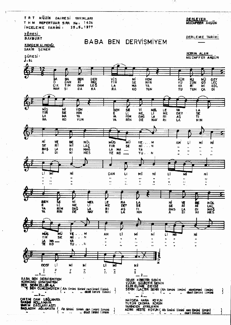 Baba Ben Derviş Miyem