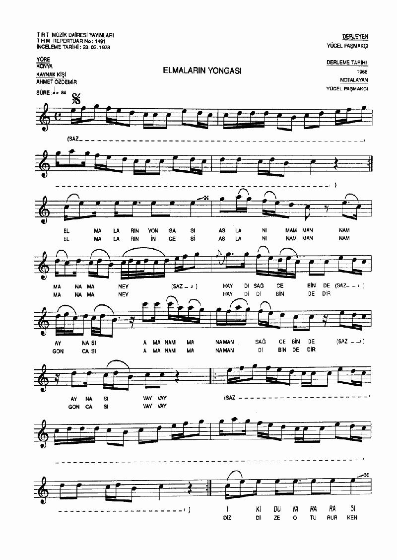 ELMALARIN YONGASI - I