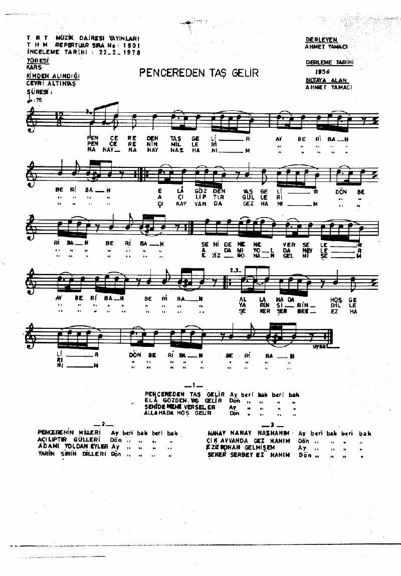 PENCEREDEN TAŞ GELİR - I