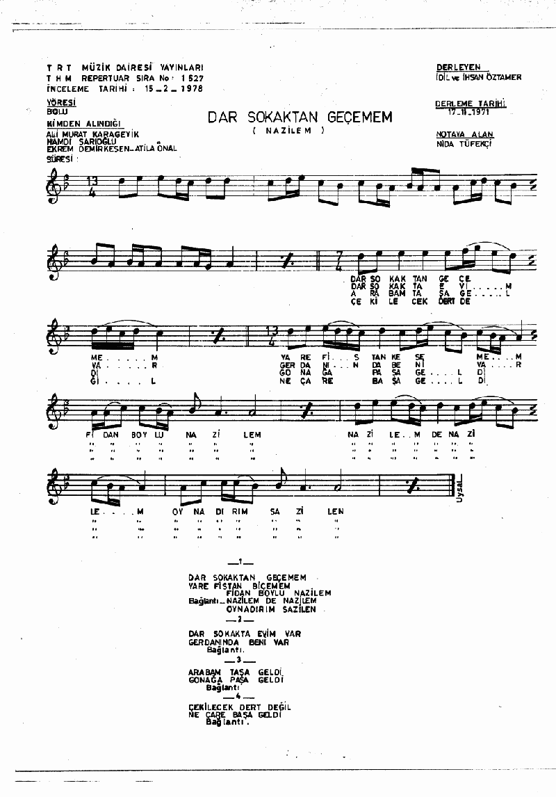 DAR SOKAKTAN GEÇEMEM