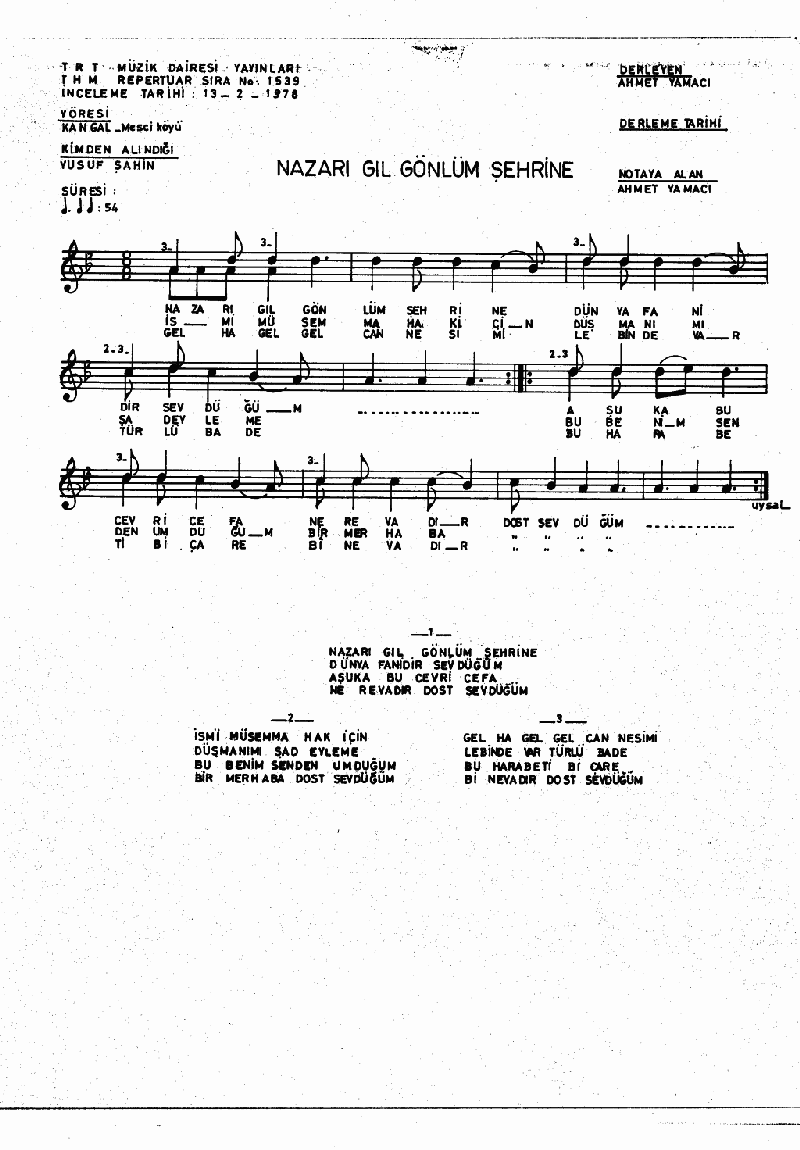 NAZAR GIL GÖNLÜM ŞEHRİNE