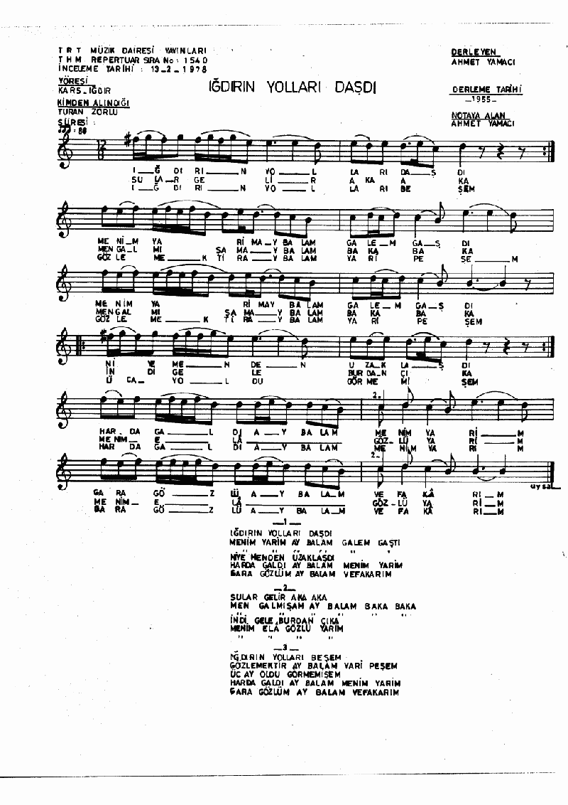 IĞDIR'IN YOLLARI DAŞDI